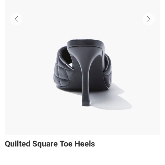 Black Quilted peep toe mules 7.5 & 8.5 - Picture 3 of 7